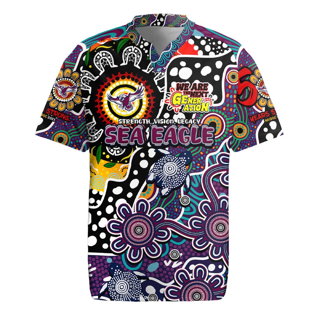 Personalised Sea Eagles NRL Celebrating 50 Years of Naidoc Rugby Jersey NAIDOC Week 2025 Aboriginal