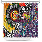 Sea Eagles NRL Celebrating 50 Years of Naidoc Shower Curtain NAIDOC Week 2025 Aboriginal
