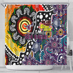 Sea Eagles NRL Celebrating 50 Years of Naidoc Shower Curtain NAIDOC Week 2025 Aboriginal