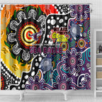 Sea Eagles NRL Celebrating 50 Years of Naidoc Shower Curtain NAIDOC Week 2025 Aboriginal