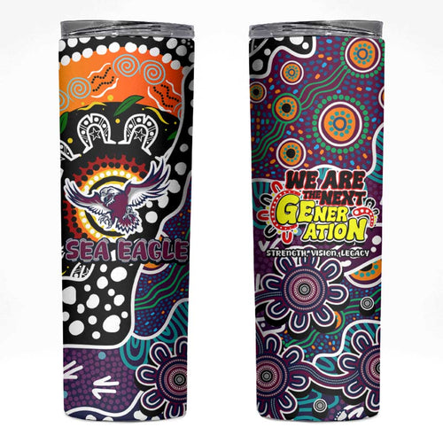 Sea Eagles NRL Celebrating 50 Years of Naidoc Skinny Tumbler NAIDOC Week 2025 Aboriginal