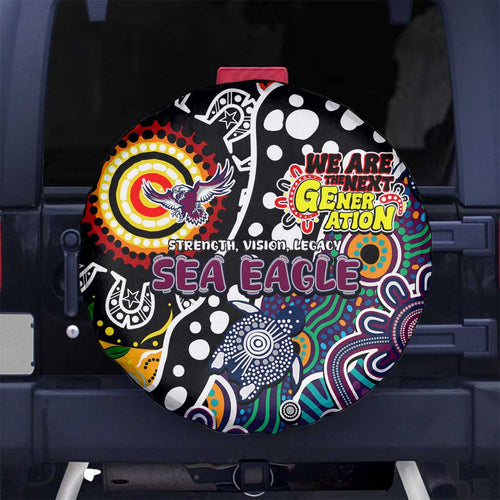 Sea Eagles NRL Celebrating 50 Years of Naidoc Spare Tire Cover NAIDOC Week 2025 Aboriginal