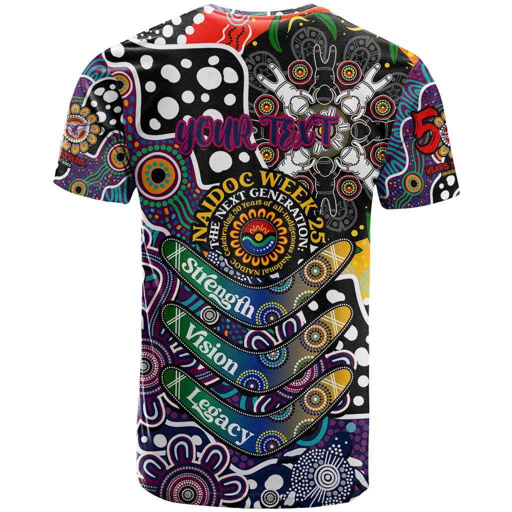 Personalised Sea Eagles NRL Celebrating 50 Years of Naidoc T Shirt NAIDOC Week 2025 Aboriginal
