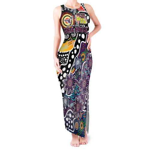 Personalised Sea Eagles NRL Celebrating 50 Years of Naidoc Tank Maxi Dress NAIDOC Week 2025 Aboriginal
