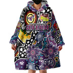 Personalised Sea Eagles NRL Celebrating 50 Years of Naidoc Wearable Blanket Hoodie NAIDOC Week 2025 Aboriginal