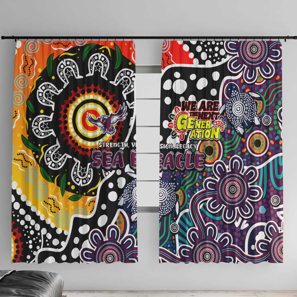 Sea Eagles NRL Celebrating 50 Years of Naidoc Window Curtain NAIDOC Week 2025 Aboriginal