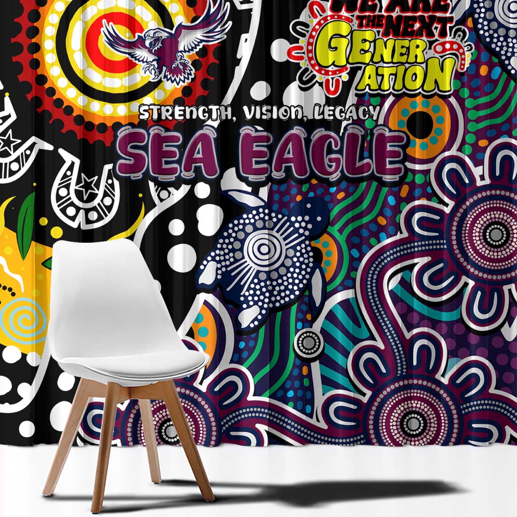 Sea Eagles NRL Celebrating 50 Years of Naidoc Window Curtain NAIDOC Week 2025 Aboriginal