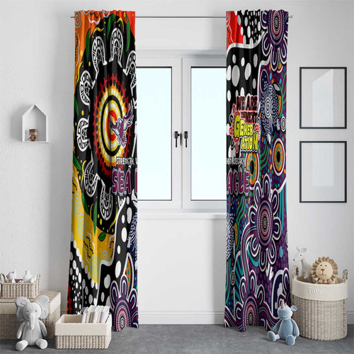 Sea Eagles NRL Celebrating 50 Years of Naidoc Window Curtain NAIDOC Week 2025 Aboriginal
