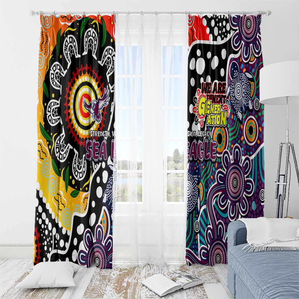 Sea Eagles NRL Celebrating 50 Years of Naidoc Window Curtain NAIDOC Week 2025 Aboriginal