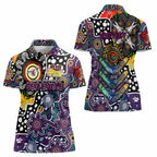 Personalised Sea Eagles NRL Celebrating 50 Years of Naidoc Women Polo Shirt NAIDOC Week 2025 Aboriginal