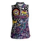 Personalised Sea Eagles NRL Celebrating 50 Years of Naidoc Women Sleeveless Polo Shirt NAIDOC Week 2025 Aboriginal