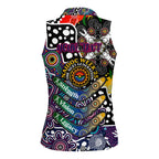 Personalised Sea Eagles NRL Celebrating 50 Years of Naidoc Women Sleeveless Polo Shirt NAIDOC Week 2025 Aboriginal