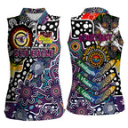 Personalised Sea Eagles NRL Celebrating 50 Years of Naidoc Women Sleeveless Polo Shirt NAIDOC Week 2025 Aboriginal