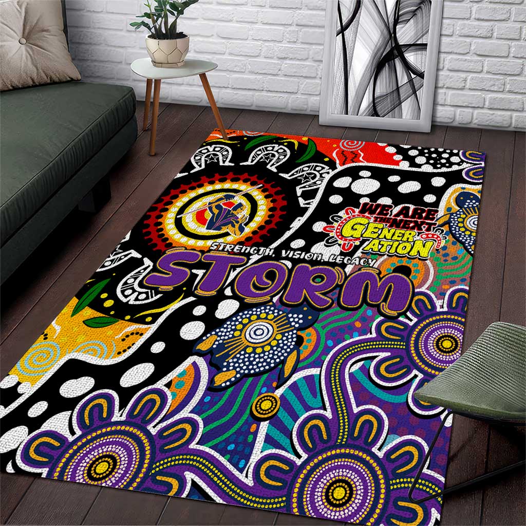 Storm NRL Celebrating 50 Years of Naidoc Area Rug NAIDOC Week 2025 Aboriginal