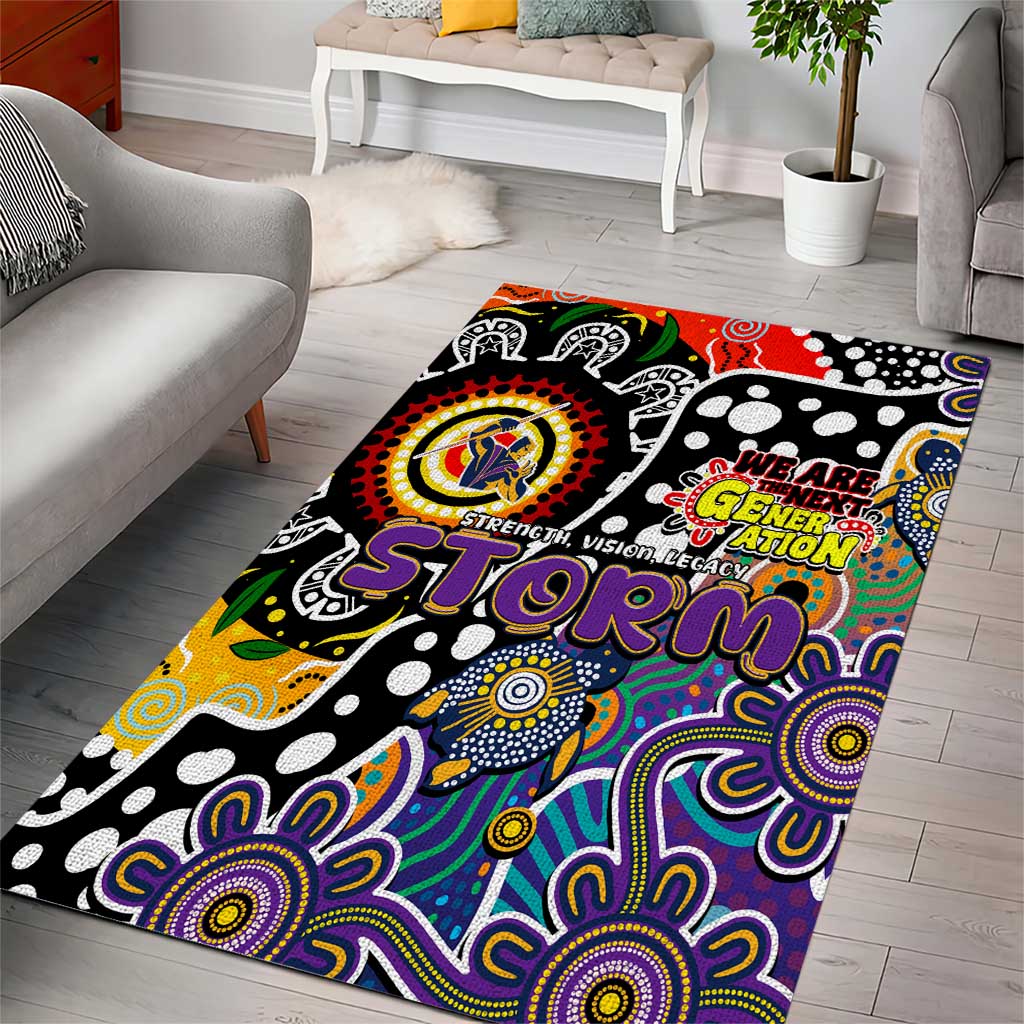 Storm NRL Celebrating 50 Years of Naidoc Area Rug NAIDOC Week 2025 Aboriginal
