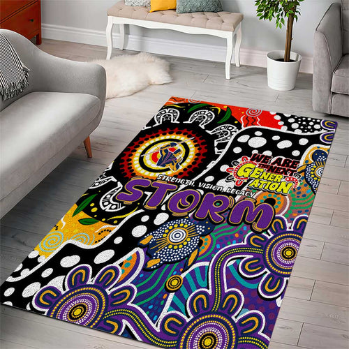 Storm NRL Celebrating 50 Years of Naidoc Area Rug NAIDOC Week 2025 Aboriginal