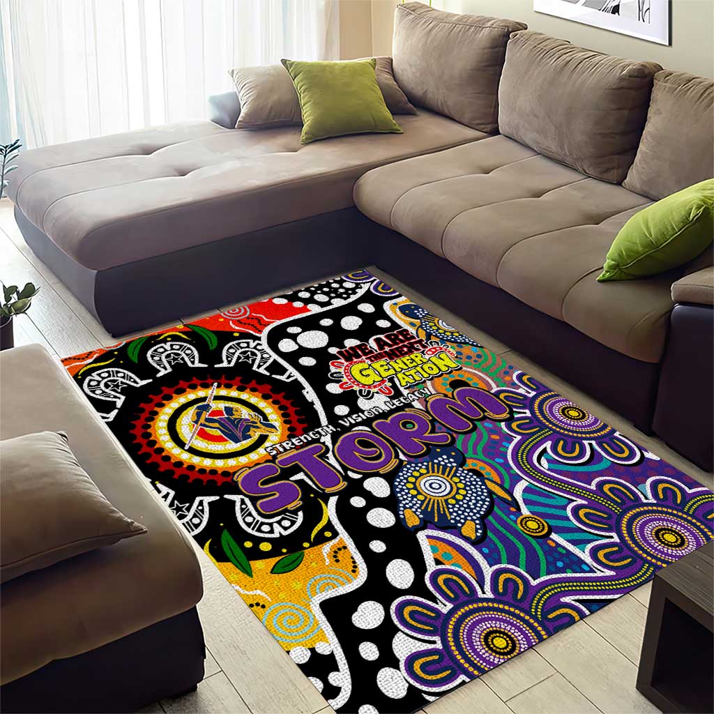 Storm NRL Celebrating 50 Years of Naidoc Area Rug NAIDOC Week 2025 Aboriginal