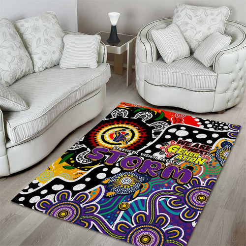 Storm NRL Celebrating 50 Years of Naidoc Area Rug NAIDOC Week 2025 Aboriginal