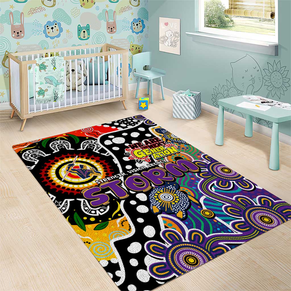 Storm NRL Celebrating 50 Years of Naidoc Area Rug NAIDOC Week 2025 Aboriginal