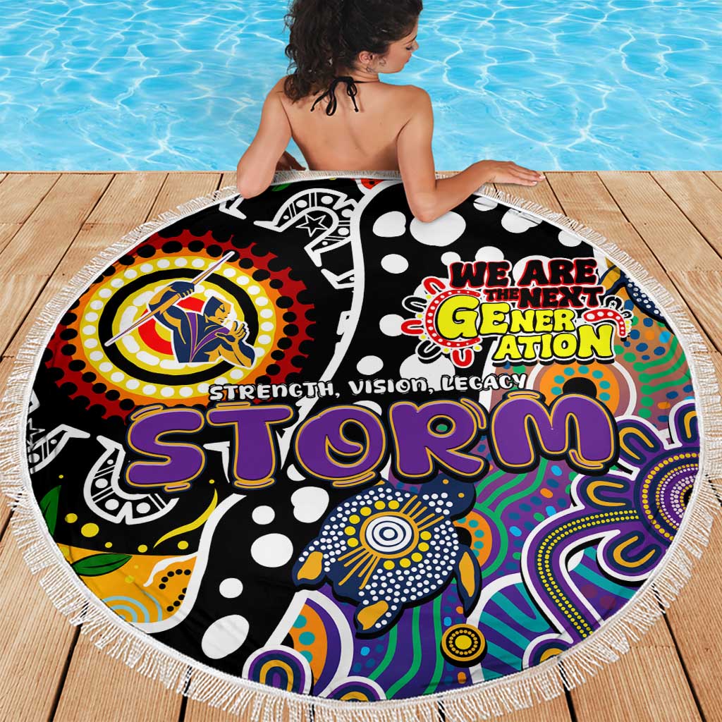 Storm NRL Celebrating 50 Years of Naidoc Beach Blanket NAIDOC Week 2025 Aboriginal