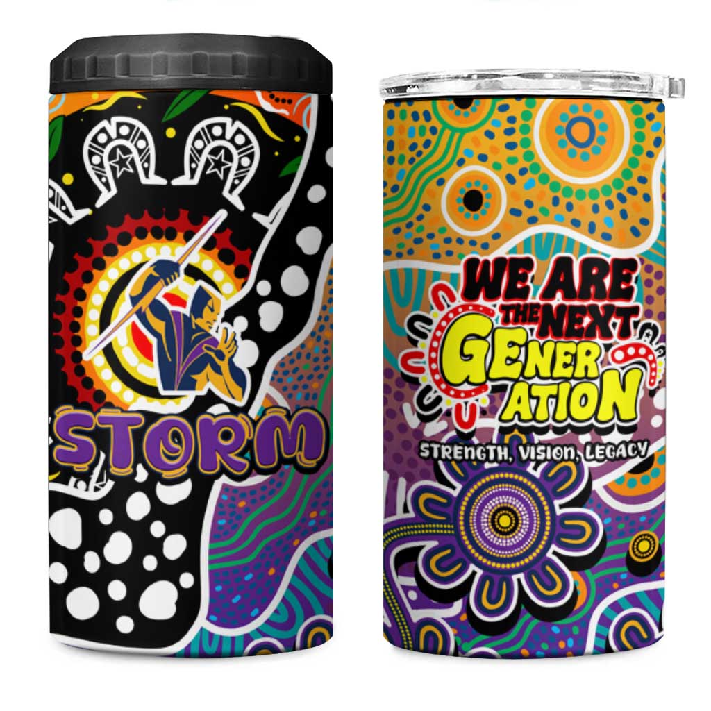 Storm NRL Celebrating 50 Years of Naidoc 4 in 1 Can Cooler Tumbler NAIDOC Week 2025 Aboriginal
