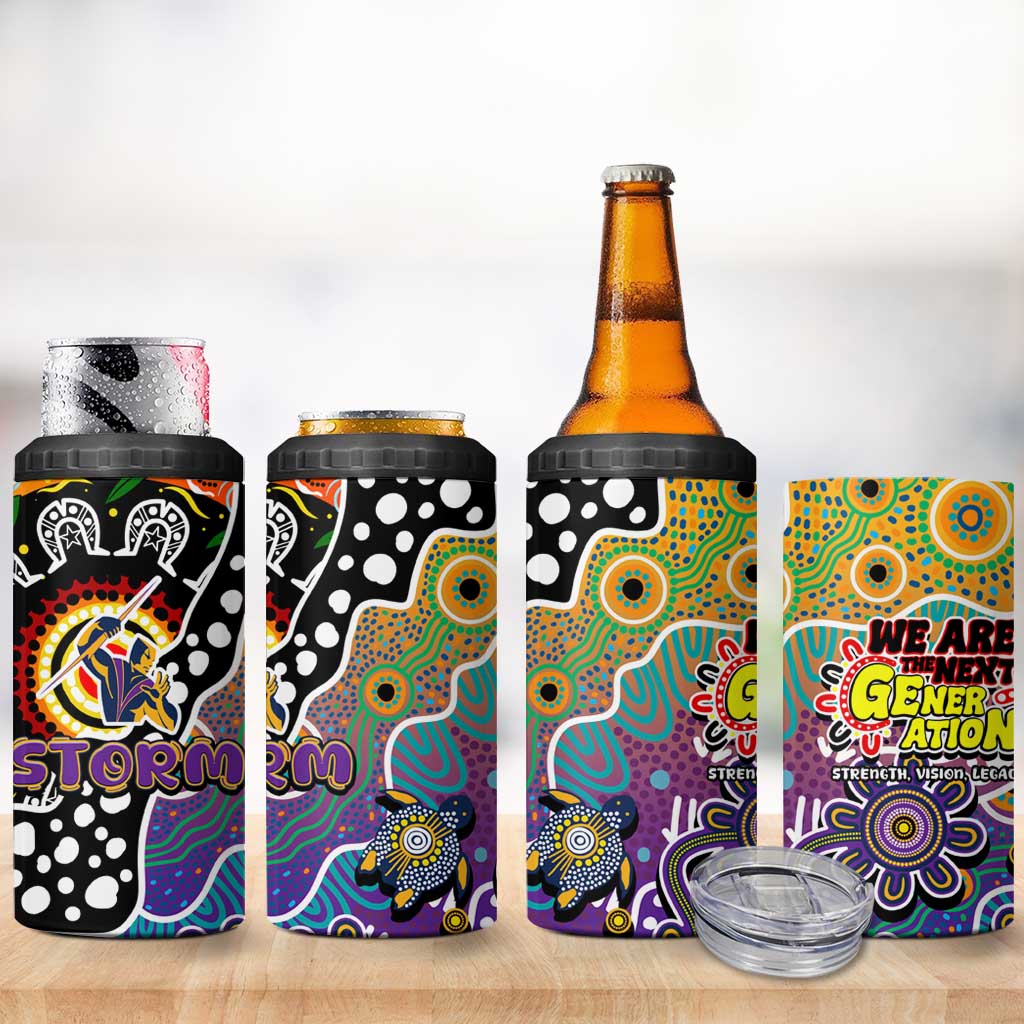 Storm NRL Celebrating 50 Years of Naidoc 4 in 1 Can Cooler Tumbler NAIDOC Week 2025 Aboriginal