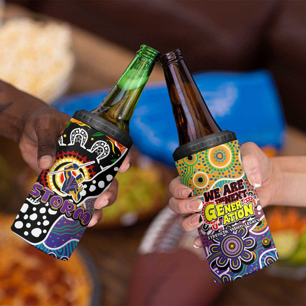 Storm NRL Celebrating 50 Years of Naidoc 4 in 1 Can Cooler Tumbler NAIDOC Week 2025 Aboriginal