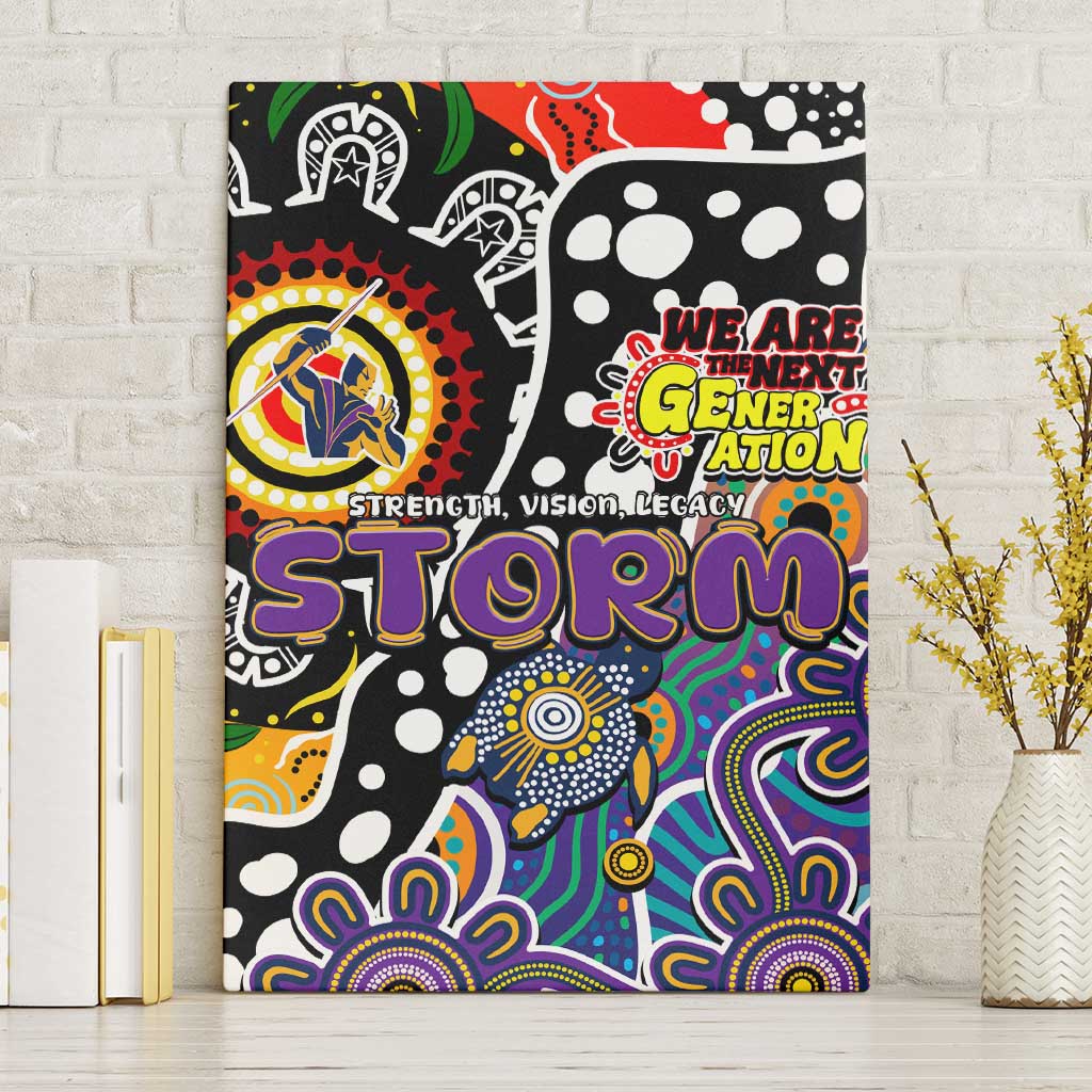Storm NRL Celebrating 50 Years of Naidoc Canvas Wall Art NAIDOC Week 2025 Aboriginal