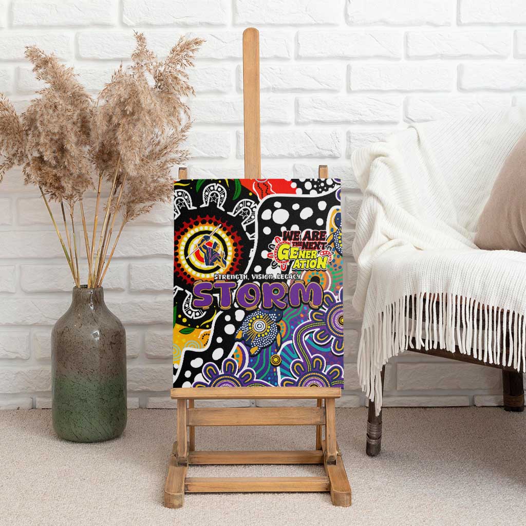 Storm NRL Celebrating 50 Years of Naidoc Canvas Wall Art NAIDOC Week 2025 Aboriginal