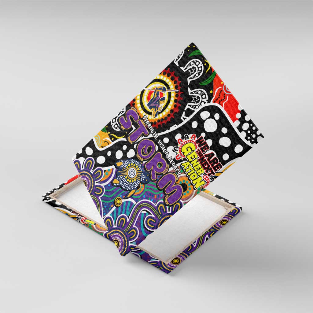 Storm NRL Celebrating 50 Years of Naidoc Canvas Wall Art NAIDOC Week 2025 Aboriginal