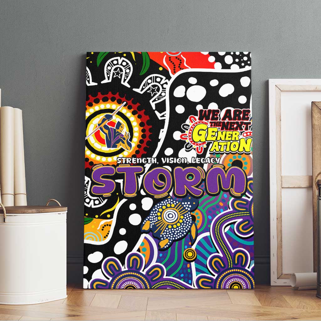 Storm NRL Celebrating 50 Years of Naidoc Canvas Wall Art NAIDOC Week 2025 Aboriginal