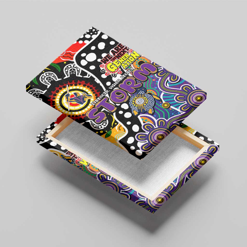 Storm NRL Celebrating 50 Years of Naidoc Canvas Wall Art NAIDOC Week 2025 Aboriginal