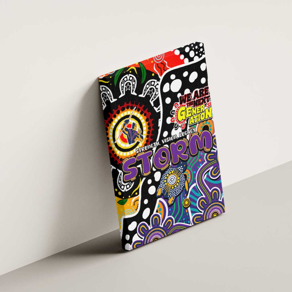 Storm NRL Celebrating 50 Years of Naidoc Canvas Wall Art NAIDOC Week 2025 Aboriginal