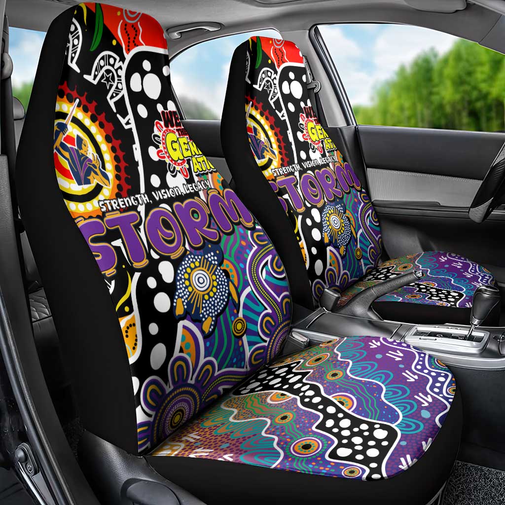 Storm NRL Celebrating 50 Years of Naidoc Car Seat Cover NAIDOC Week 2025 Aboriginal