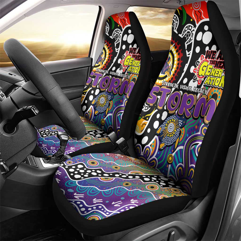 Storm NRL Celebrating 50 Years of Naidoc Car Seat Cover NAIDOC Week 2025 Aboriginal