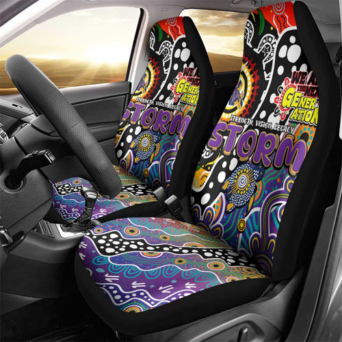 Storm NRL Celebrating 50 Years of Naidoc Car Seat Cover NAIDOC Week 2025 Aboriginal