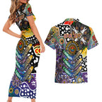 Personalised Storm NRL Celebrating 50 Years of Naidoc Couples Matching Short Sleeve Bodycon Dress and Hawaiian Shirt NAIDOC Week 2025 Aboriginal