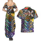 Personalised Storm NRL Celebrating 50 Years of Naidoc Couples Matching Summer Maxi Dress and Hawaiian Shirt NAIDOC Week 2025 Aboriginal