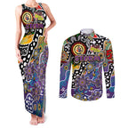Personalised Storm NRL Celebrating 50 Years of Naidoc Couples Matching Tank Maxi Dress and Long Sleeve Button Shirt NAIDOC Week 2025 Aboriginal