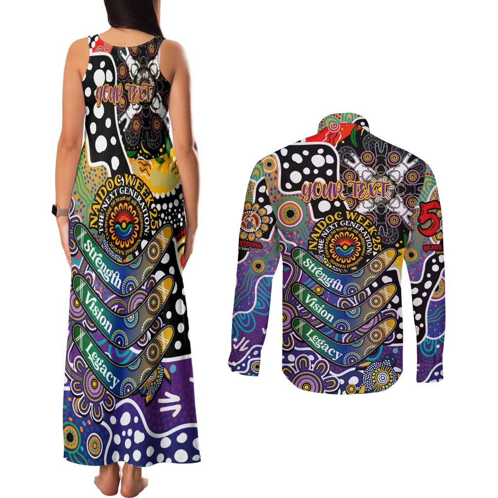 Personalised Storm NRL Celebrating 50 Years of Naidoc Couples Matching Tank Maxi Dress and Long Sleeve Button Shirt NAIDOC Week 2025 Aboriginal