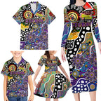 Personalised Storm NRL Celebrating 50 Years of Naidoc Family Matching Long Sleeve Bodycon Dress and Hawaiian Shirt NAIDOC Week 2025 Aboriginal
