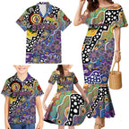 Personalised Storm NRL Celebrating 50 Years of Naidoc Family Matching Mermaid Dress and Hawaiian Shirt NAIDOC Week 2025 Aboriginal