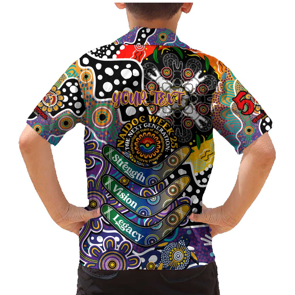 Personalised Storm NRL Celebrating 50 Years of Naidoc Family Matching Mermaid Dress and Hawaiian Shirt NAIDOC Week 2025 Aboriginal