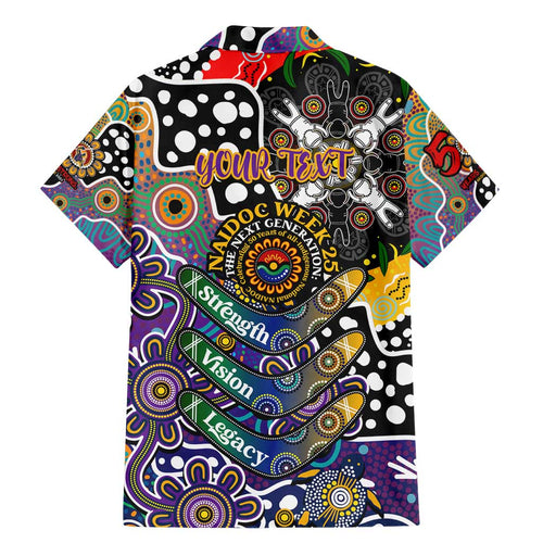 Personalised Storm NRL Celebrating 50 Years of Naidoc Family Matching Mermaid Dress and Hawaiian Shirt NAIDOC Week 2025 Aboriginal