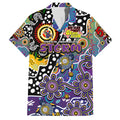 Personalised Storm NRL Celebrating 50 Years of Naidoc Family Matching Off The Shoulder Long Sleeve Dress and Hawaiian Shirt NAIDOC Week 2025 Aboriginal