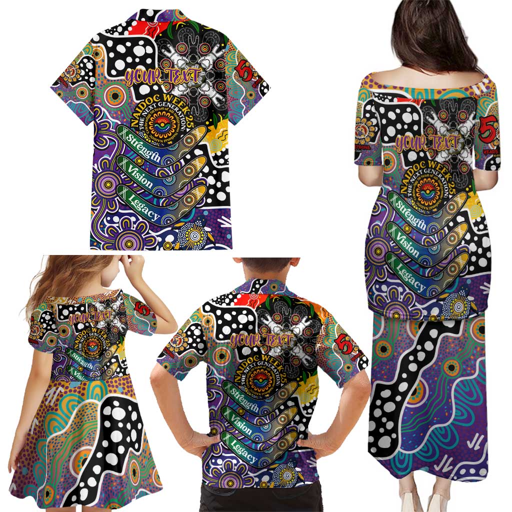Personalised Storm NRL Celebrating 50 Years of Naidoc Family Matching Puletasi and Hawaiian Shirt NAIDOC Week 2025 Aboriginal