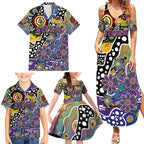 Personalised Storm NRL Celebrating 50 Years of Naidoc Family Matching Summer Maxi Dress and Hawaiian Shirt NAIDOC Week 2025 Aboriginal