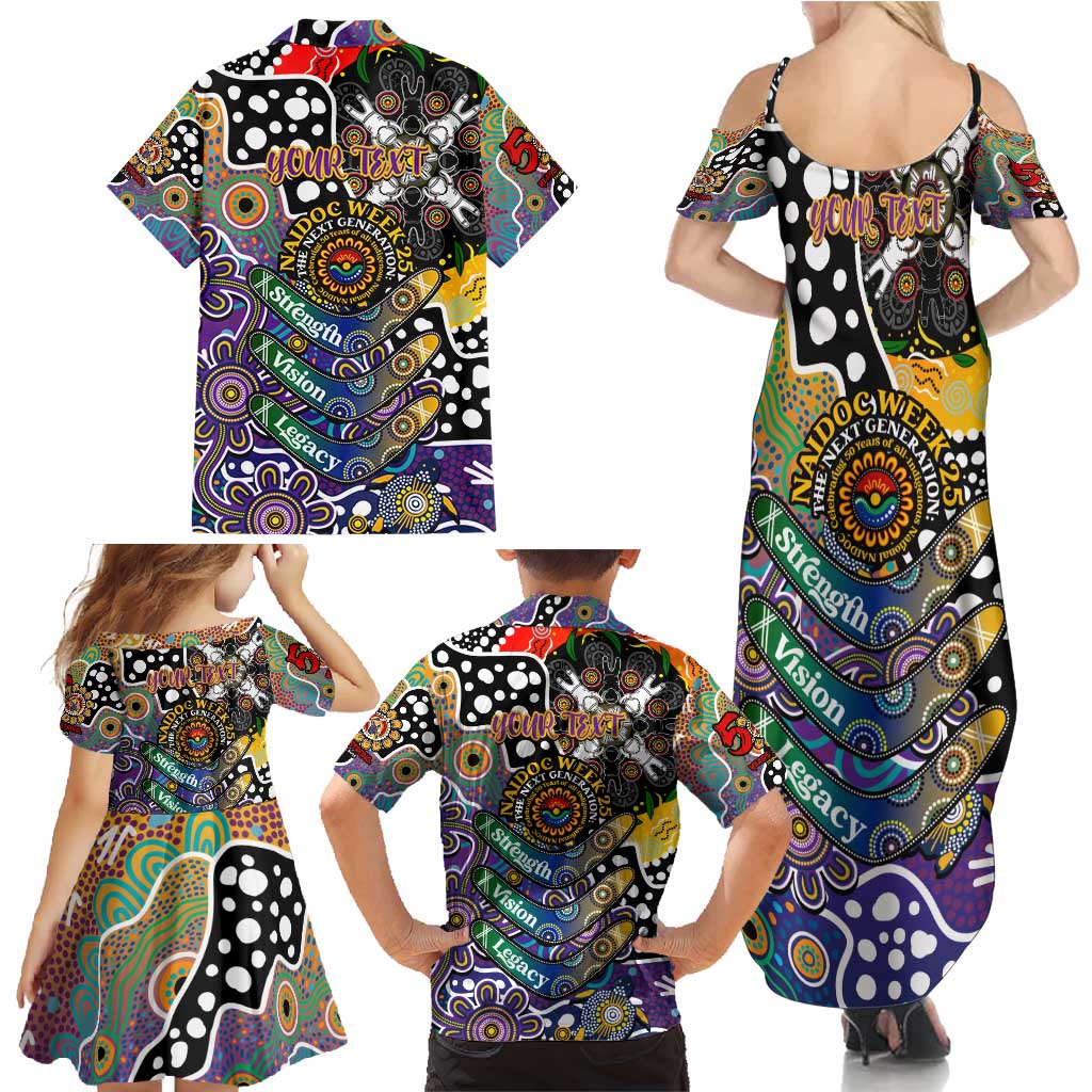 Personalised Storm NRL Celebrating 50 Years of Naidoc Family Matching Summer Maxi Dress and Hawaiian Shirt NAIDOC Week 2025 Aboriginal