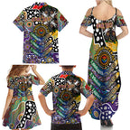 Personalised Storm NRL Celebrating 50 Years of Naidoc Family Matching Summer Maxi Dress and Hawaiian Shirt NAIDOC Week 2025 Aboriginal