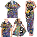 Personalised Storm NRL Celebrating 50 Years of Naidoc Family Matching Tank Maxi Dress and Hawaiian Shirt NAIDOC Week 2025 Aboriginal